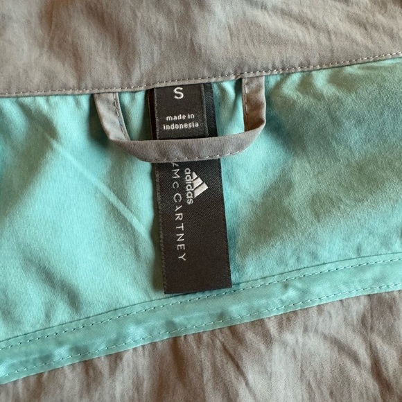 Adidas by Stella McCartney Women's Gray Blue Nylon Track Jacket Windbreaker S - Picture 5 of 10